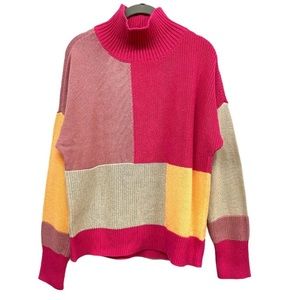Color Block sweater NWT size M
